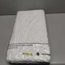 DEXI Bathroom Rugs 24x36, Non Slip Washable Bath Mat, Luxury Chenille Super Absorbent Thick Bathmats for Shower Floor, Plush Fluffy Shaggy Carpet for Tub, White