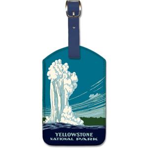 Pacifica Island Art Leatherette Luggage Baggage Tag - Yellowstone National Park