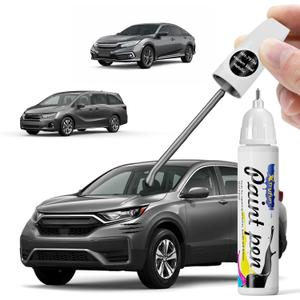 Modern Steel Metallic (NH-797M) Touch Up Paint Compatible with Honda, DIY Car Paint Scratch Repair, Quick & Easy Fix Automotive Scratch Repair for Civic/CRV/Odyssey/Accord/Pilot/HRV