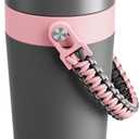 16 oz Insulated Coffee Mug for Outdoor: 2-in-1 Straw Flip Lid, Keep Cold 24H, Fit in Car Cupholder, Leakproof, Stainless Steel Coffee Tumbler with Handle for Work, Sports, Gifts and Home (Rebellion)