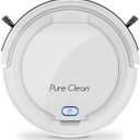 Smart Automatic Robotic Vacuum Cleaner - Slim Rechargeable Electric Automatic Robot Vacuum Cleaner w/, Self Programmed Navigation, Anti-fall Sensors - (Carpet, Hardwood, Linoleum, Tile), White
