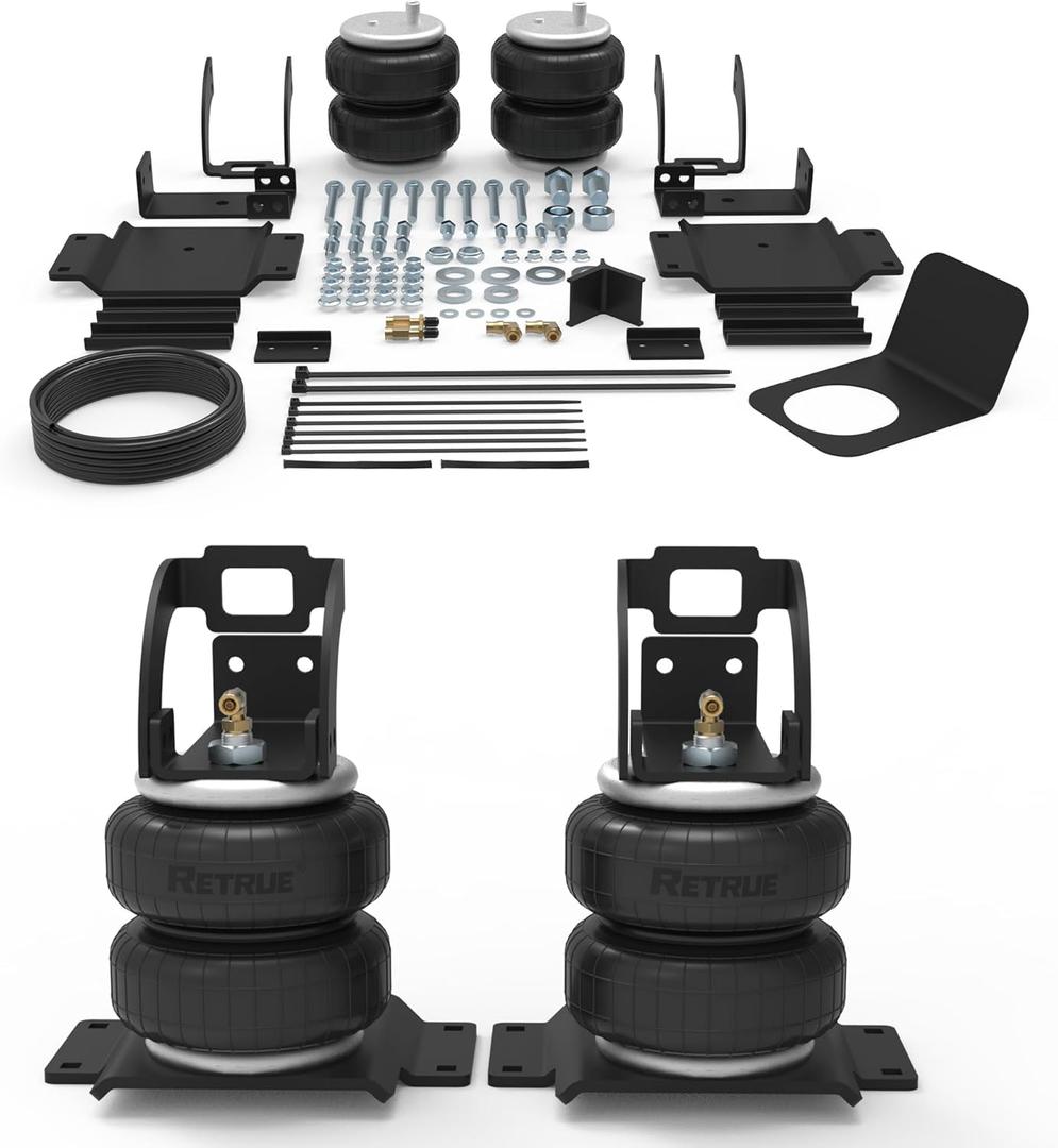 RETRUE Rear Air Bags Suspension Kit for 2005-2023 Toyota Tacoma Prerunner 2WD Tacoma 2WD/4WD Truck Towing, 5000 Lbs of Load Leveling Capacity, Replacement for Firestone 2407