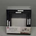 Shadowbox Shelf With Beaded Trim Set Of 3 Black Large Shelf 14"×14"×3.5" Medium Shelf 12"×12"×3.5" Small Shelf 10"×10"×3.5"