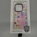 for iPhone 14 Pro Case, Tropical Beach Collage Pattern with Flamingos, Military-Grade Drop Protection, Colorful Summery Soft Slim TPU Protective & Camera Protection for Women Girls (OceanCut)