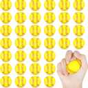 Mini Foam Softball Stress Ball 25 Pack Softball Party Favors Small Soft Sports Ball Stress Relief Toy for Kids Adults Softball Party Bag Gift Fillers Goodie Bag Stuffers School Classroom Prize