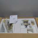 Siljoy 9-Light Farmhouse Sputnik Crystal Ceiling Fan with Light and Remote, Brass Gold Fandelier with Quiet Reversible Motor, 6 Speeds, 3-Color Change for Living Room Bedroom Patio 35.4 Inch