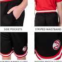 Ultra Game NBA Boys Active Knit Basketball Training Shorts (Black)