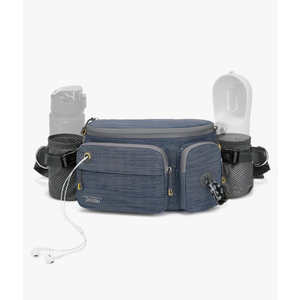 TUDEQU Waist Bag for Men, Mens Fanny Pack Crossbody, Large Fanny Pack for Men with Water Bottle Holders, Hiking Waist Pack