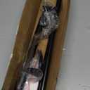 Black Wrap Around Curtain Rods for Windows 28 to 48 inch,2 Pack 5/8 inch Industrial Telescoping Curtain Rod, Blackout Rods for Bedroom & Outdoor, Adjustable from 30 to 48 Inches