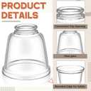 Teenyyou 6 Pcs Clear Glass Globes for Ceiling Fan Lights Covers Glass Lamp Shade Replacement for E26 Chandelier Table Wall Sconce, 2-1/8" Fitter, 4-5/8" Diameter x 4-1/2" Height