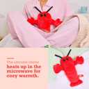 Menstruation Crustacean Lobster by Relatable, Microwavable Heating Pad for Period Cramps, Cuddly Plushies, Relaxing Gifts for Mom, Includes 1 Lavender Scented Heating Pad Plushy