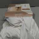 Cotton Delight Bed Skirt King Size 100% Cotton Blend Fabric, Premium Tailored Fit 1pc Bed skirt King Size 12" Drop Length White Solid