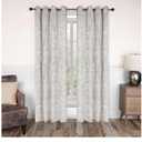 Superior Blackout Curtains, Room Darkening Window Accent for Bedroom, Sun Blocking, Thermal, Modern Bohemian Curtains, Leaves Collection, Set of 2 Panels, Rod Pocket - 52 in x 72 in, Ivory