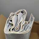 Lahome Scalloped 9x12 Area Rugs for Living Room Bedroom, Soft Washable Rugs 9x12 Ultra-Thin Non-Slip, Modern Dining Room Rug Non-Shedding Accent Carpet for Nursery Office, Mauve/Pink