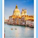 wyooxoo 18x24 Poster Frame Made Of Solid Wood Blue Picture Frames Display Pictures 16x20 with Mat or 18x24 Without Mat Colorful Frame For Horizontal Vertical Wall Mounting