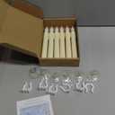 6 Pcs Sensor Dawn to Dusk Window Candles, Flickering Battery Candles for Windows, Ultra Bright Fake Candle Lights with Suction Cup, Led Candlesticks for Xmas Home Decor, Warm Yellow Light