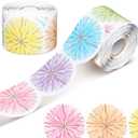 Zonon 65 Feet Pastel Poms Bulletin Board Borders Scalloped Die Cut Bulletin Border Trim Rolled Classroom Borders for Board Back to School Classroom Chalkboard Desks Lockers Decor