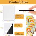 200Pcs Sublimation Magnet Blanks Set,Personalized Sublimation Refrigerator Magnet for Home Kitchen Microwave Oven Decor&Office Calendar with 100PCS Blank Rubber Pad(6x8cm), 100PCS DIY Soft Magnetic