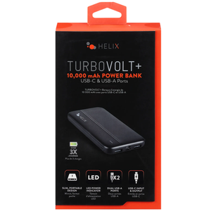 HELIX TURBO VOLT+ 10,000 mAh POWER BANK