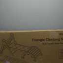 BlueWood Pikler Triangle Set with Cushion - Climbing Toys for Toddlers 9-in-1, Montessori Philosophy Play Jungle Gym with Arch, Ramp, Ladder (Rainbow)