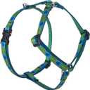 LupinePet Originals 1/2" Tail Feathers 12-20" Adjustable Roman Dog Harness for Small Dogs