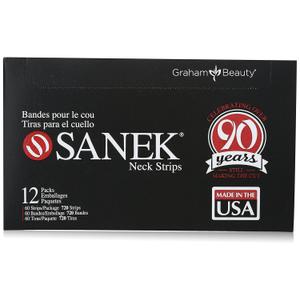 Sanek Display Neck Strips, 60 Count, Pack of 12