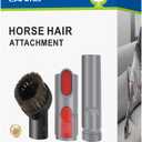 LANMU Horse Hair Brush Vacuum Attachments Compatible with Dyson V15 V12 V11 V10 V8 V7 V6 Vacuum Cleaner, 1.25" Soft Vacuum Dust Brush Accessories