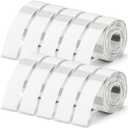 Gersoniel 1600 Pcs Label Tapes 12 x 40 mm Laminated Stickers Replacement Compatible with D30 Portable Thermal Label Paper Printer Tapes Refill for Office 160 Pcs/roll (Clear)