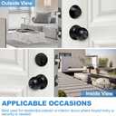 BESTTEN Keyed Alike Exterior Door Knob with Key Lock and Deadbolt, All Keyed Same, Matte Black Entry Door Knobs with Lock and Keys for Entrance and Front Door