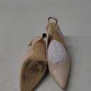 Rilista Women's Slingback Kitten Heels Closed Pointed Toe Wedding Party Dress Pumps Shoes 9