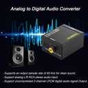 Musou RCA Analog to Digital Optical Toslink Coaxial Audio Converter Adapter with Optical Cable