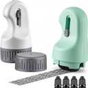 Outus 2 Pack 3-in-1 Identity Protection Roller Stamps with 4 Refills, Guard Your ID Confidential Roller Stamp, Identity Theft Prevention, Address Blocker, Wide Rolling, Security for Id, Mail