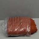 WAZZIO Boho Lace Curtains 84 Inches 2 Panel,Light Filtering Privacy Tassel & Geometry Crochet Semi Sheer Curtain Drapes for Bedroom Living Dining Room,Rod Pocket & Tassel,Full Decor,Burnt Orange