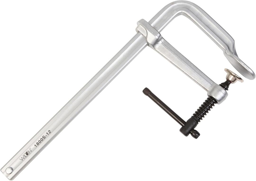 Wilton Regular-Duty F-Clamp, 12" Opening, 5-1/2" Throat, 1800 Lbs. Clamping Force (Model 1800S-12)