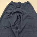 keriffe Women's Summer Casual Pants Loose Fit Beach Pants High Waist Drawstring Wide Straight Leg Palazzo Trousers Pockets Navy Blue, M