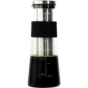 Cafe Crush Club Cold Brew Coffee Maker | Fire Toughened Borosilicate Glass | 304 Stainless Steel Infuser | 1000ml / 34 oz | Cold Brew Iced Coffee Pitcher