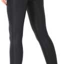 RUFIYO Faux Leather Leggings for Women High Waisted Leather Pants Pleather Leggings Brown (Black, XS)