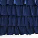 Lush Dcor Lush Decor Allison Ruffle Skirt Bedspread Navy Shabby Chic Farmhouse Style Lightweight 3 Piece Set Full,