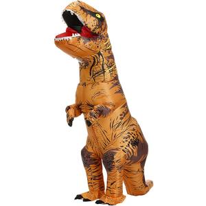 inflatable dinosaur costume adult, T-Rex Dinosaur Costume Adults Funny Cosplay Halloween (Brown Dinosaur, One Size)