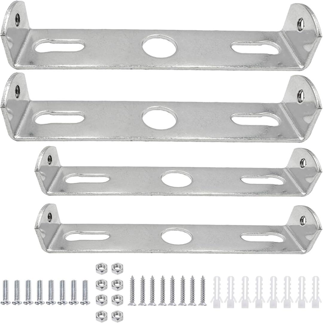 4 Packs Ceiling Light Mounting Bracket 3.54"-3.94" Light Fixture Mounting Bracket with Screws for Chandelier