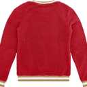 FOCO Men's Standard NFL Logo Sherpa Crewneck Sweater, Team Color (Red)