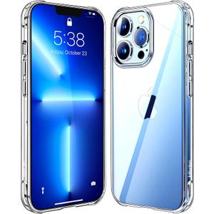 Mkeke Designed for iPhone 13 Pro Max Case Clear Phone Case for iPhone 13 Pro Max 6.7 Inch - Shockproof Protective Slim Case for iPhone Pro Max 13 - Clear