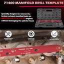 71400 Manifold Drill Template for GM/Chevy LSIII 4.8L, 5.3L & 6.0L Motors 1999-2007, Removes Broken Exhaust Manifold Bolts