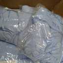 GALLETY 12 Pack Bulk Baby Blue Round Tablecloths for 5ft Tables, 120 inch Fitted Spandex Table Cloth with Skirt, Wrinkle Free Wholesale Table Covers for Large Events, Weddings Reception, Banquets, 60inch