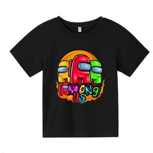 Kids Funny Among us Gaming Character T-Shirt Boys Girls Unisex 3D T-Shirts Casual Printed Short Sleeve Tee Top