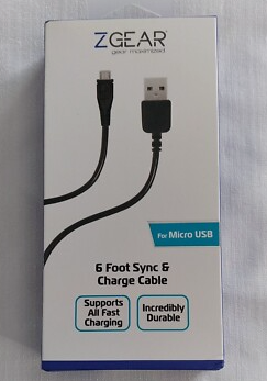 ZGear 6Ft Braided Charge Cable