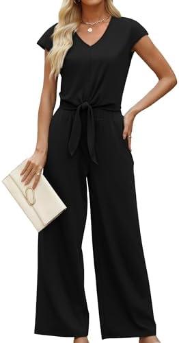 XIEERDUO 2 Piece Sets For Women Summer Outfits 2025 Beach Vacation Clothes Travel Outfits V Neck Crop Tops Wide Leg Pant Sets Size M