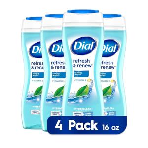 Dial Body Wash, Refresh 16 fl oz (Pack of 4)