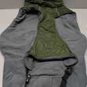 DENTRUN Winter Warm Dog Coat Reflective Jacket with Turtleneck for Cold Weather, Adjustable Buckle Windproof Water Repellent, Thick Snowsuit Fleece Vest for Small, Medium, Large Dogs, Green, XL