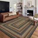 GarveeHome 5x7 Washable Rug for Bedroom Braided Easy Jute Living Room Rugs